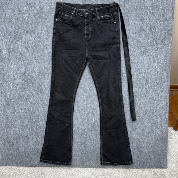 Rick Owens Other - Rick Owens DRKSHDW Detroit Cut black buttonfly jeans men's size 32x31 distressed